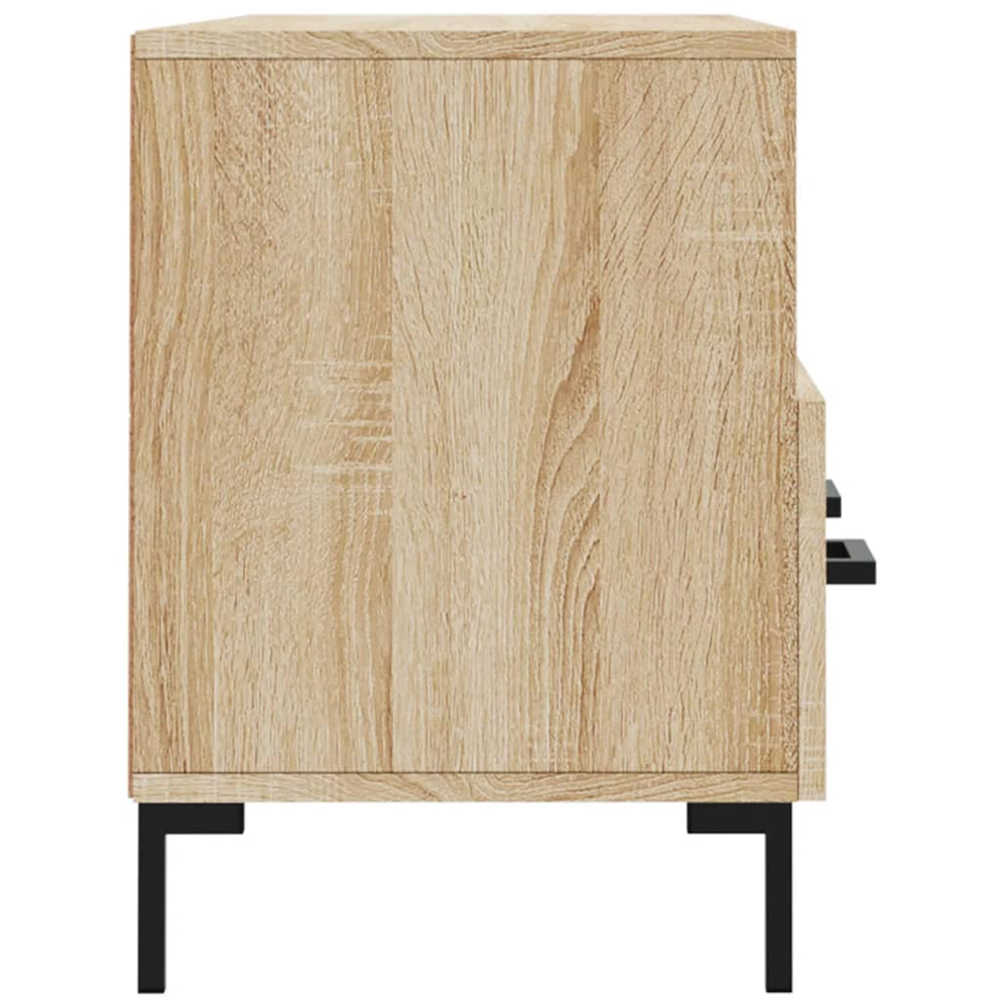vidaXL 3 Drawer 3 Shelf Sonoma Oak TV Cabinet Image 7