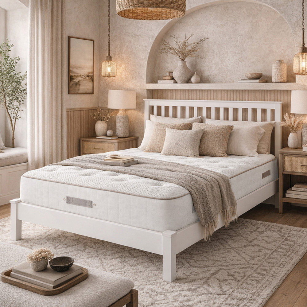 Aspire Classic Small Double Medium Comfort Cashmere Wool Pocket Spring Mattress Image 2