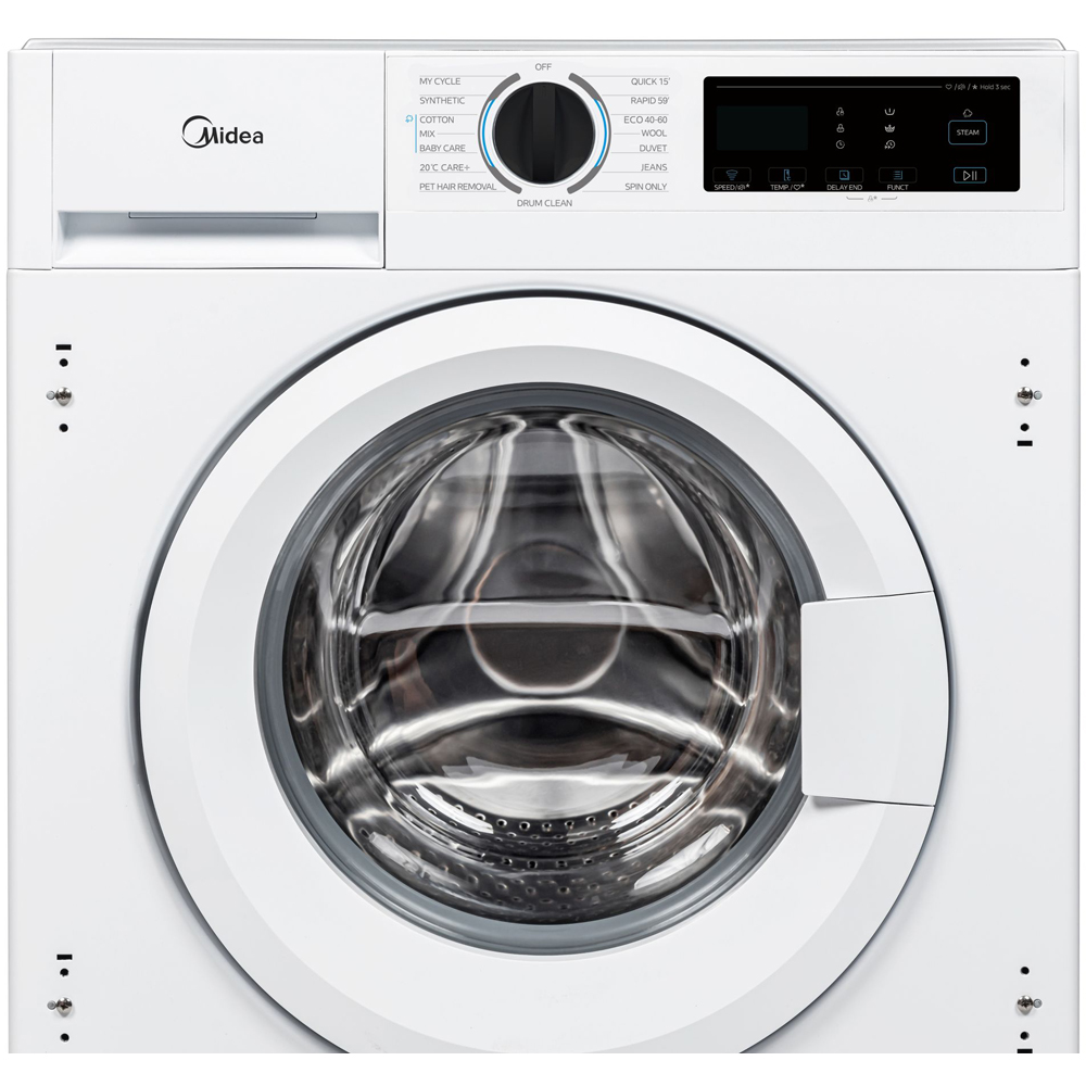 Midea MFA06W90BA/W 9kg White Freestanding Washing Machine Image 4