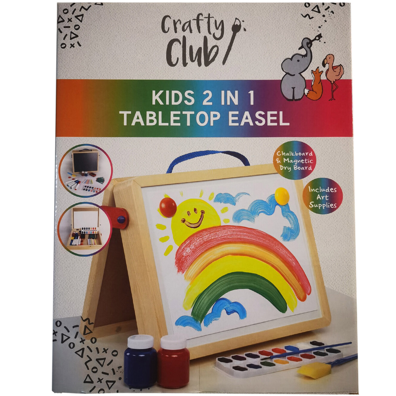 Crafty Club Kids 2 in 1 Tabletop Easel Image