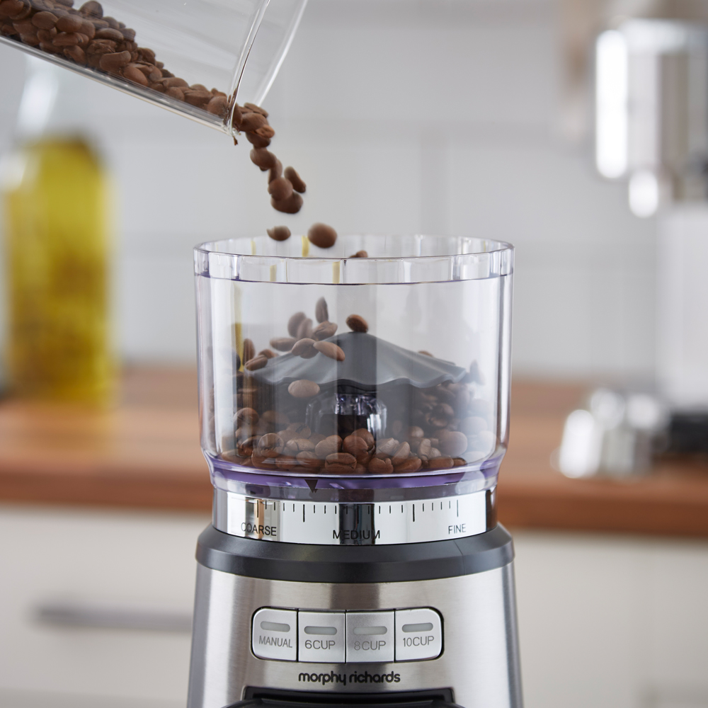 Morphy Richards Brew and Blend Electric Stainless Steel Coffee Grinder with Burr Image 5