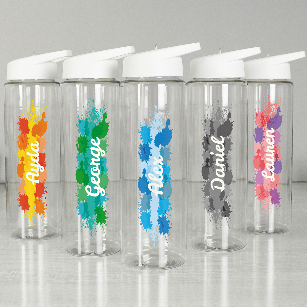 Personalised Memento Personalised Splash Name Only Water Bottle Image 4