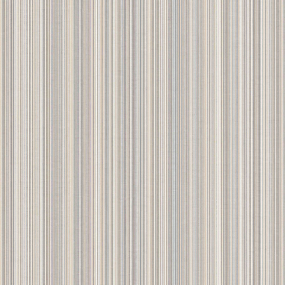 Galerie Natural FX Stripe Beige and Metallic Silver Wallpaper Image 1