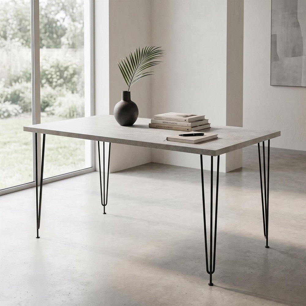 Kosy Koala 6 Seater Wood and Velvet Tufted Dining Bench Set Grey and Black Image 5