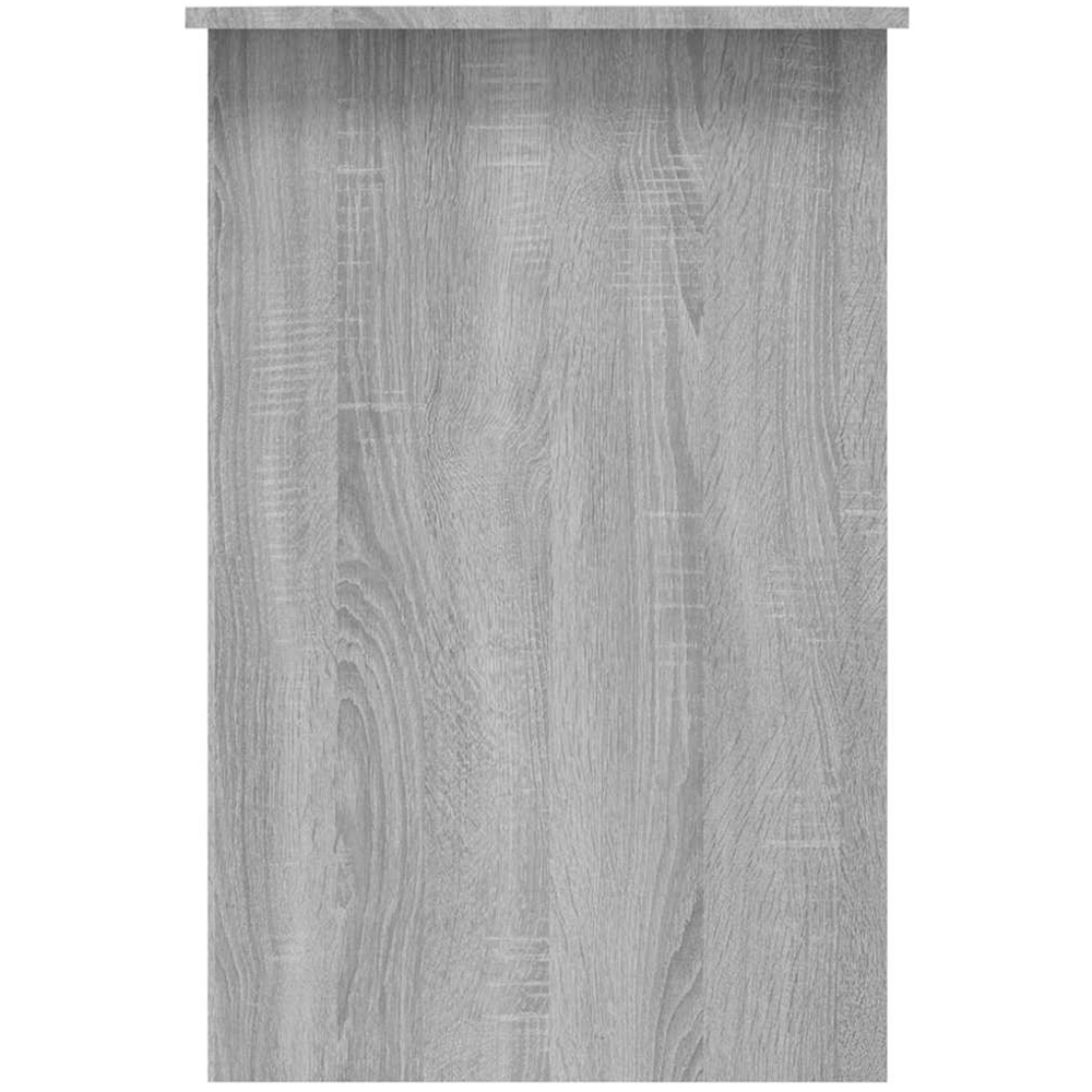 vidaXL Single Drawer Computer Desk Grey Image 5