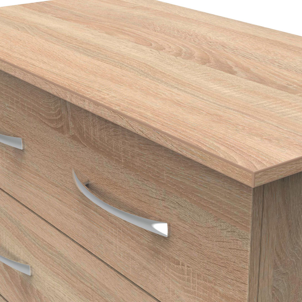 Crowndale Avon 3 Drawer Bardolino Oak Chest of Drawers Image 5