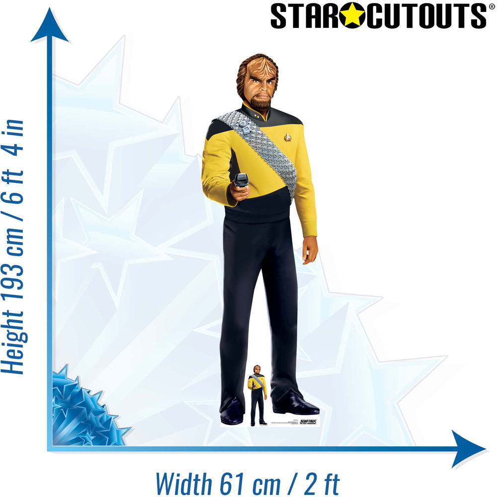 Star Cutouts Worf Cardboard Cutout 6.3ft Image 6