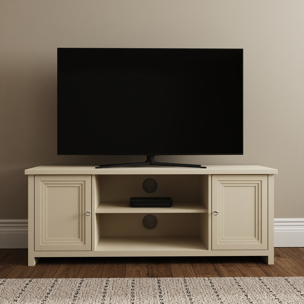 GFW Oakley 2 Door 2 Shelf Stone TV Unit Image 8