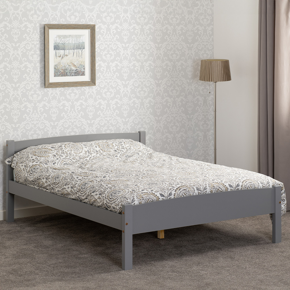 Seconique Double Amber Grey Slate Bed Frame Image 1