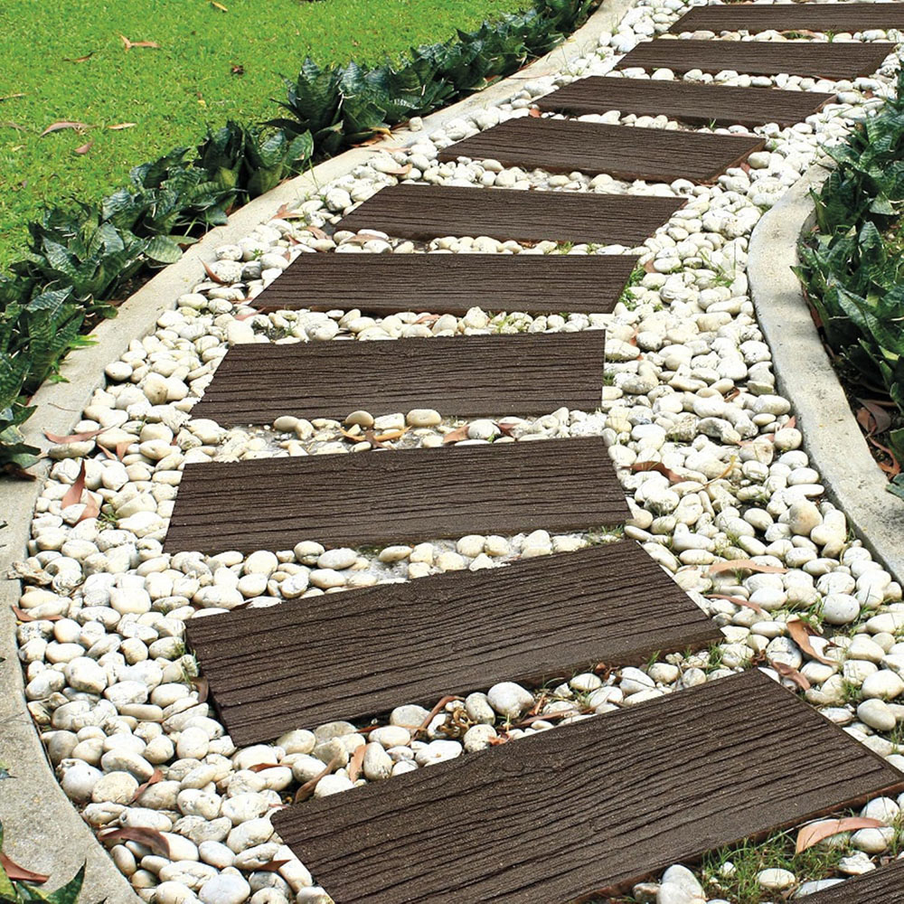 Primeur 25 x 6cm Railroad Earth Stepping Stone 2 Pack Image 2