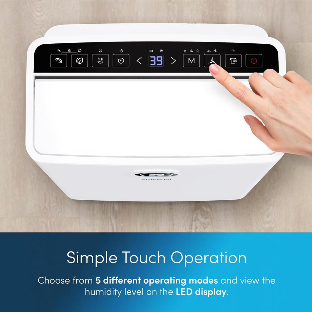 Emperial Compressor Dehumidifier with Humidity Sensor and Indicator 20L Image 6