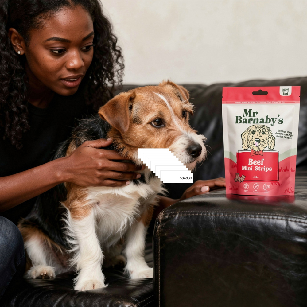 Mr Barnaby's Beef Mini Strips Dog Treats 80g 2 Pack Image 3