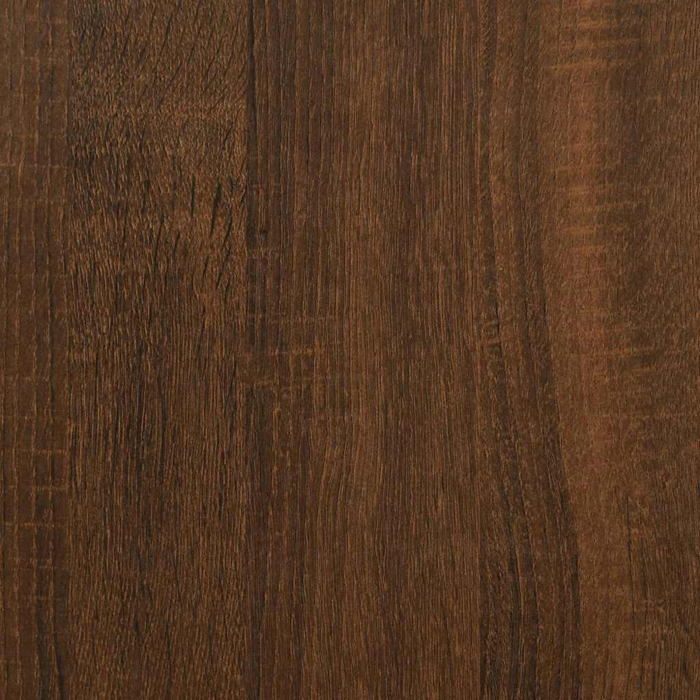 vidaXL 2 Shelf Brown Oak Record Cabinet Image 6