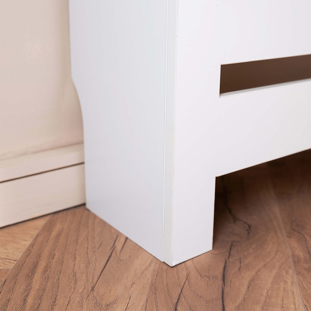 Portland Single Drawer White Radiator Cover Small Image 5
