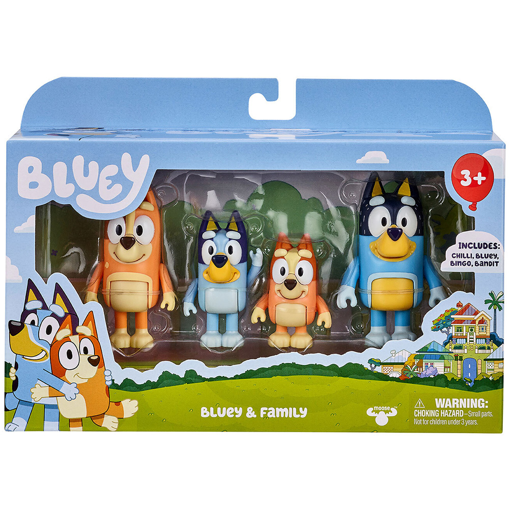 Single Bluey 4 Figure Playset in Assorted styles Image 2