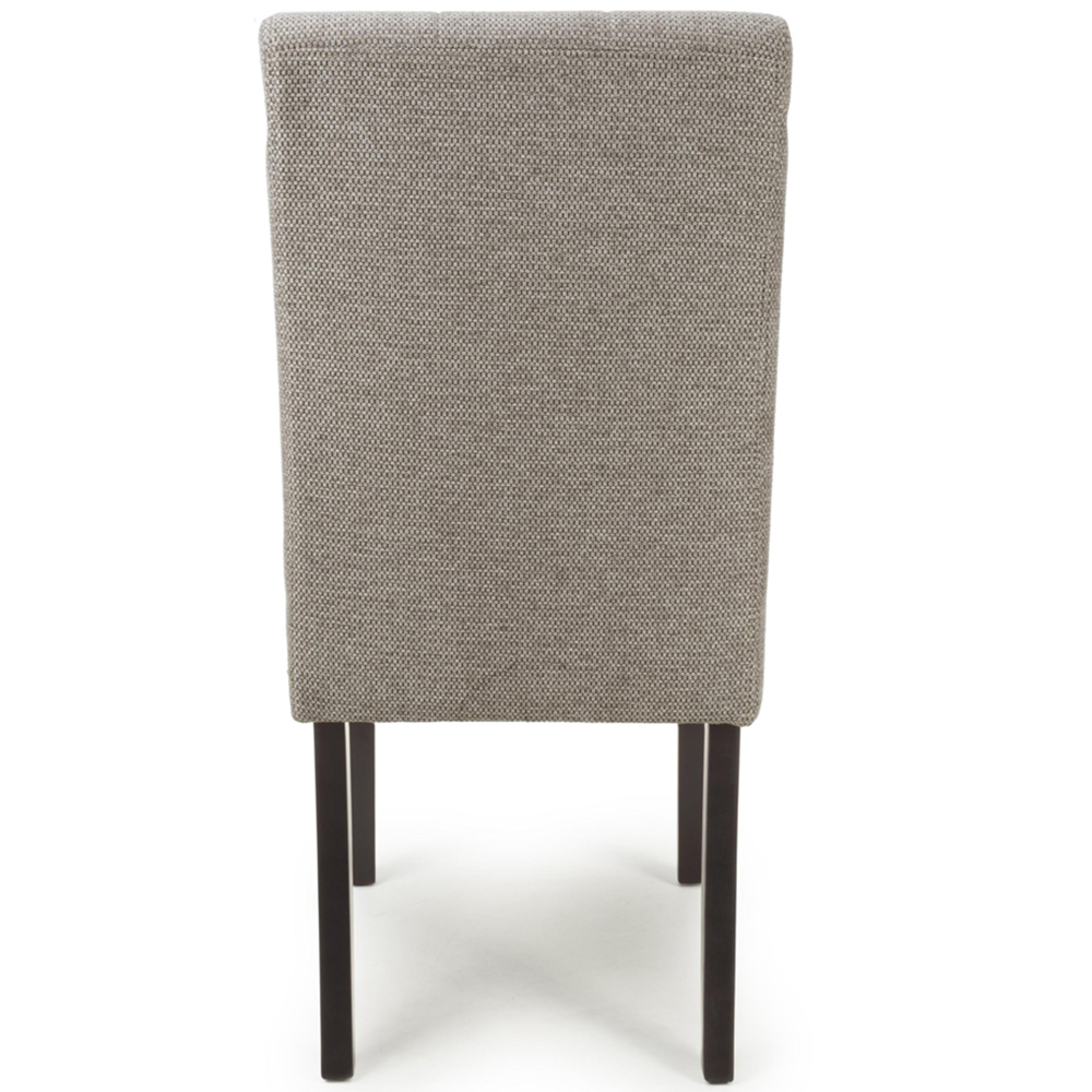 Portland Harlow Mocha Weave Natural Legs Waffle Back Dining Chair Image 6