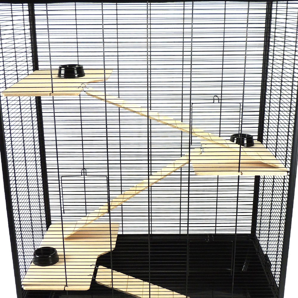 Little Friends The Belfry Black Small Animal Cage Image 2