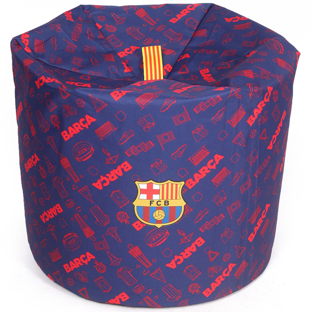 Kaikoo Barcelona Blue and Red Print Bean Bag Image 6