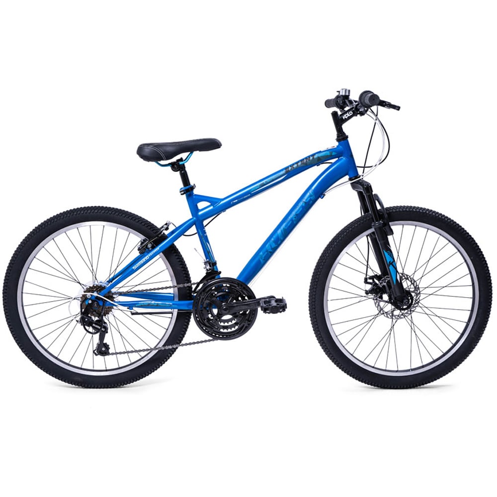 Huffy Extent Kids 18 Speed 24 inch Cobalt Blue Mountain Bike Image 2