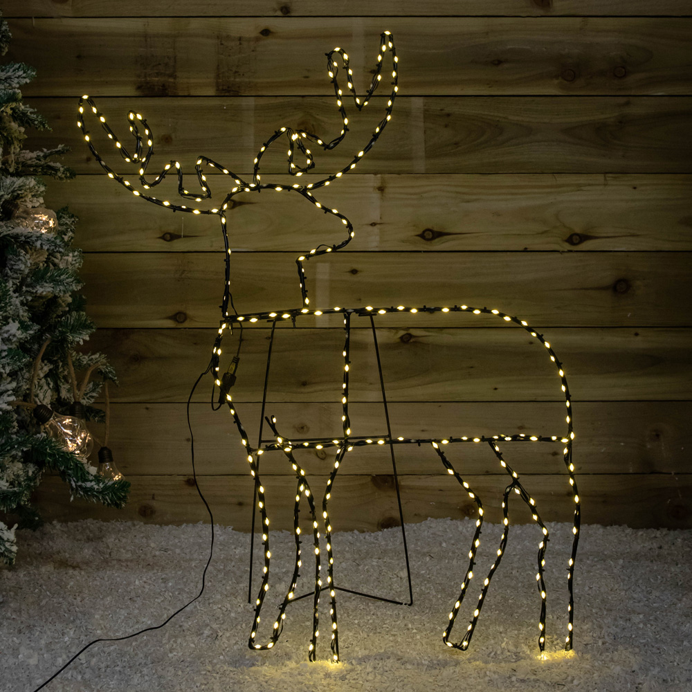 Samuel Alexander 292 Warm White LED Light Up Christmas Standing Reindeer 2.6ft Image 7