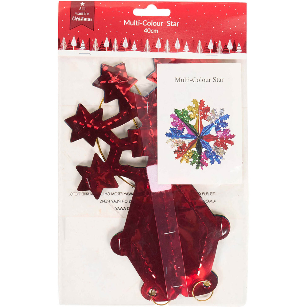 Multicolour Star Decoration Image 4