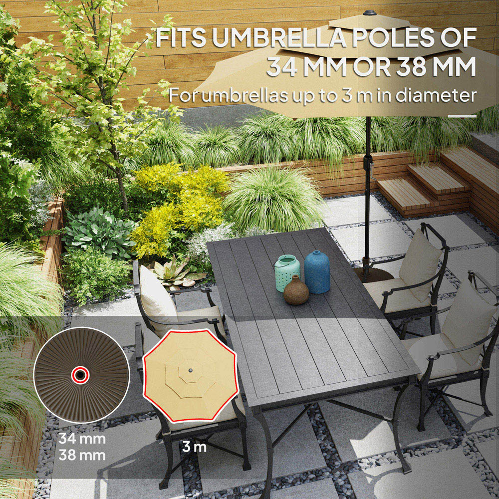 Outsunny Brown Fillable Parasol Base Image 5