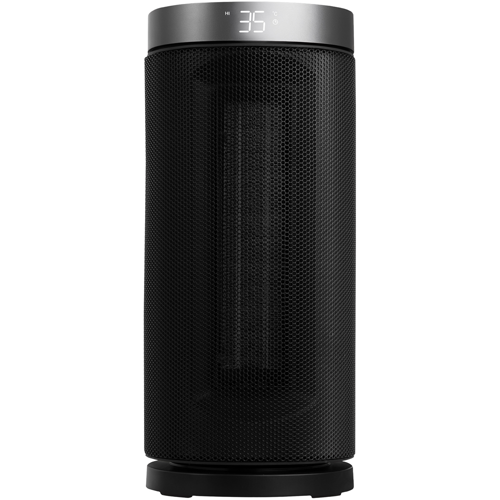 Russell Hobbs RHCTH2001S Black and Silver Oscillating Ceramic Heater with Digital Display 2000W Image 2