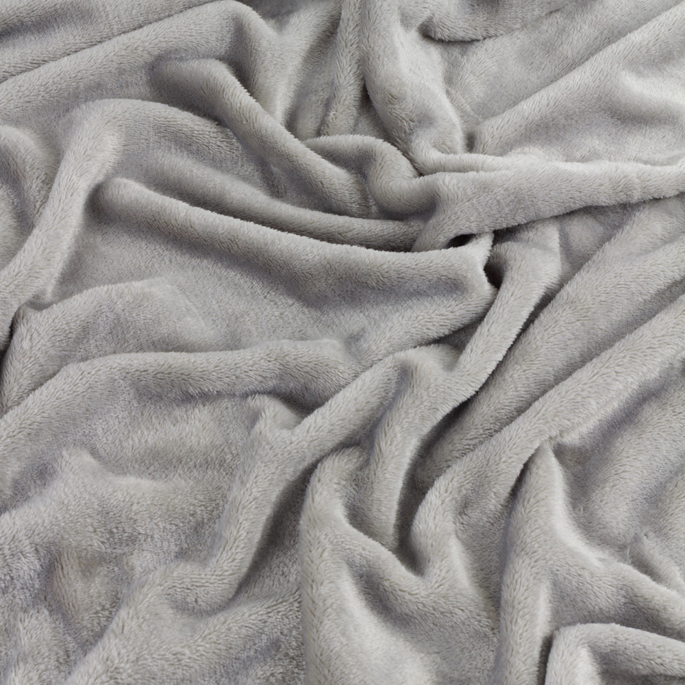 Furn Harrow Grey Fleece Throw 140 x 180cm Image 3
