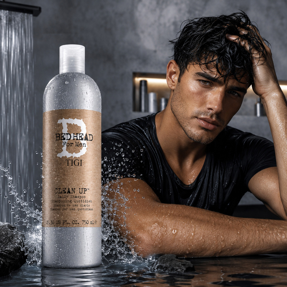 TIGI Bed Head Clean Up Mens Normal Hair Daily Shampoo 750ml Image 3