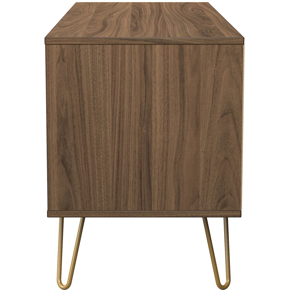Crowndale Hong Kong 4 Drawer Carini Walnut Bed Box Ready Assembled Image 4