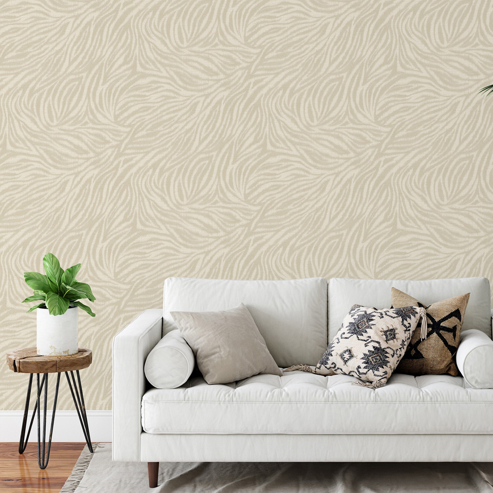 Grandeco Ankara Cream Wallpaper Image 2