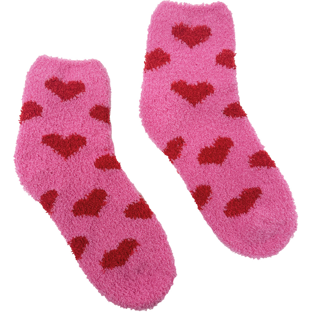 Pack of 2 Fluffy Heart Socks Image 2