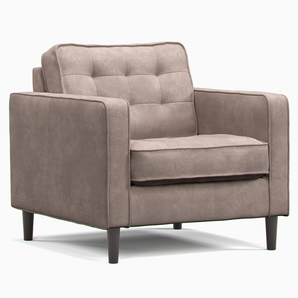 Eden 4 Seater Pewter Chenille Sofa Suite Image 4