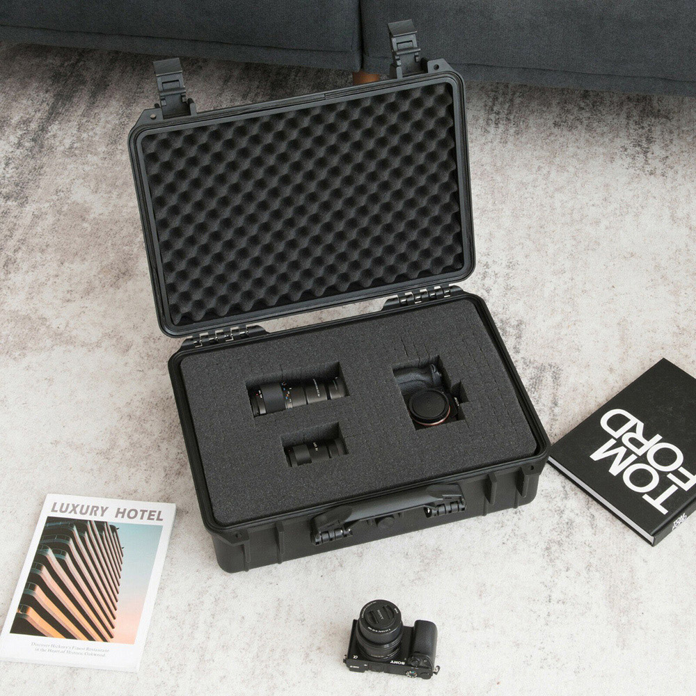 Costway Portable Waterproof Hard Case with Customizable Foam Insert 56 x 44cm Image 2