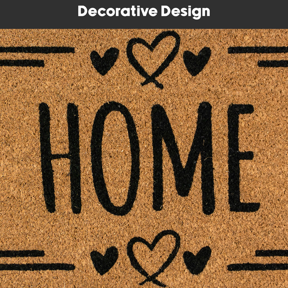 JVL Home Hearts Coir Latex Backed Door Runner 40 x 120cm Image 8