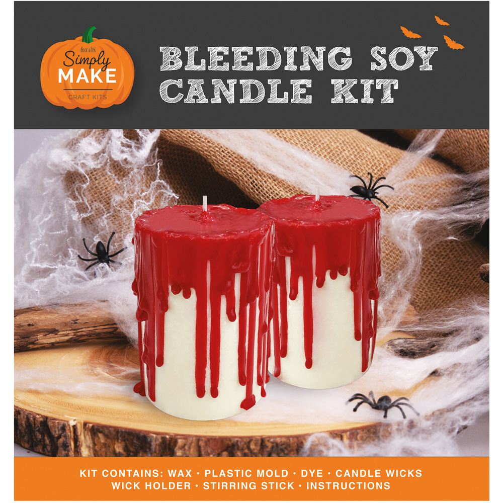 Simply Make Bleeding Skull Soy Candle Craft Kit Image