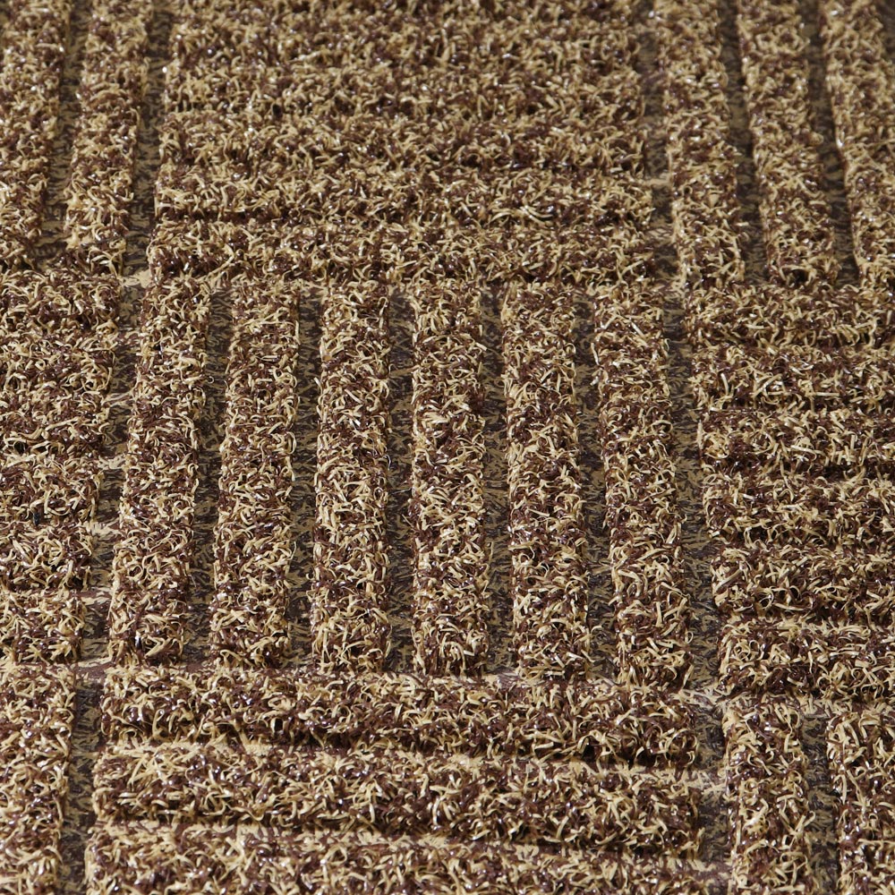 JVL Dirt Defender Beige Square Door Mat 40 x 60cm Image 5
