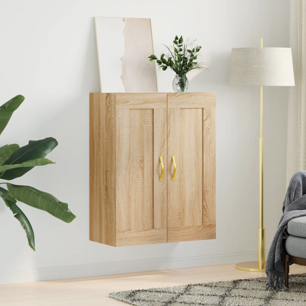 vidaXL 2 Door Sonoma Oak Wall Mounted Cabinet Image 9
