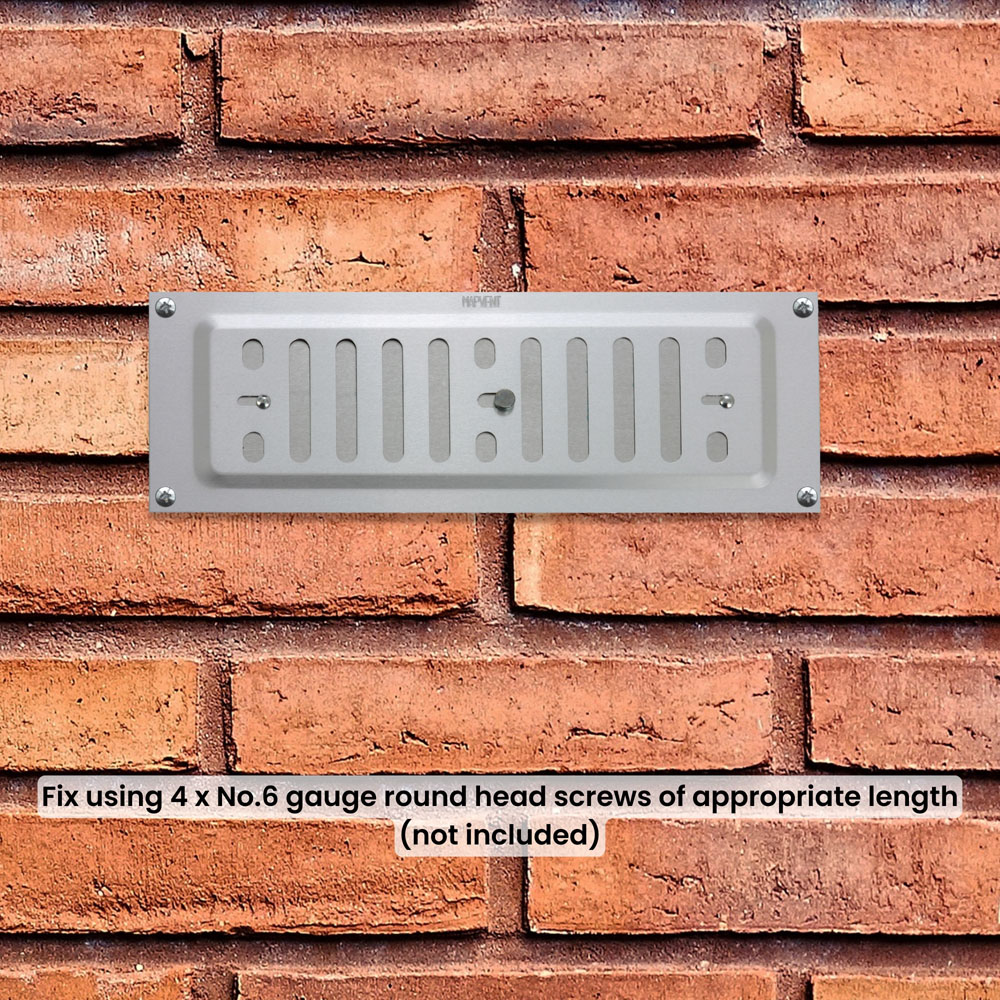 Select Silver Adjustable Air Vent 9 x 3 inch Image 2
