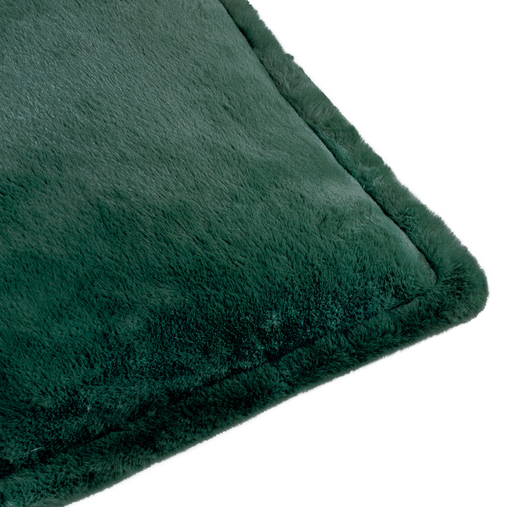 Furn Kallu Needle Green Faux Fur Cushion 45 x 45cm Image 4