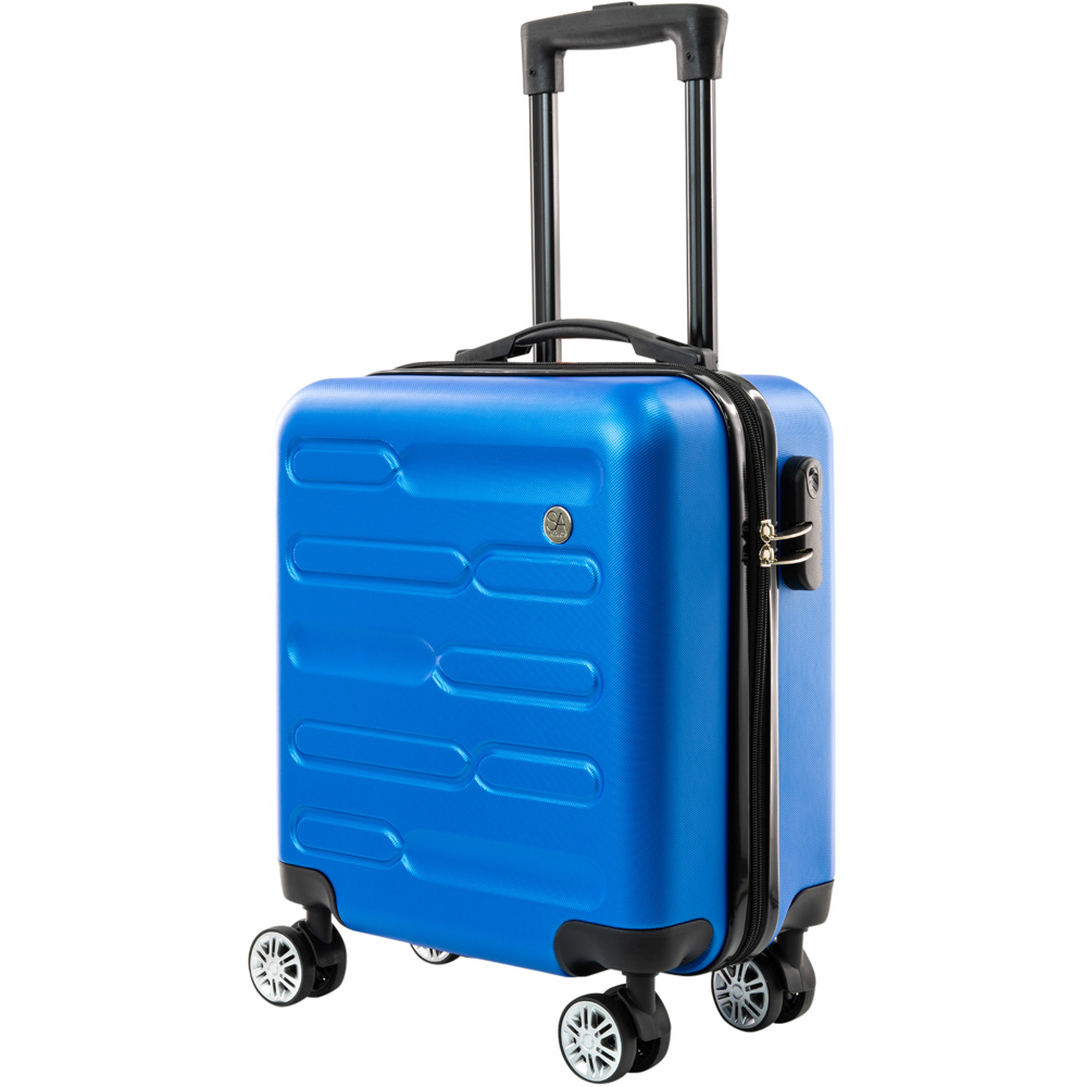 SA Products Blue Carry On Cabin Suitcase 45cm Image 1