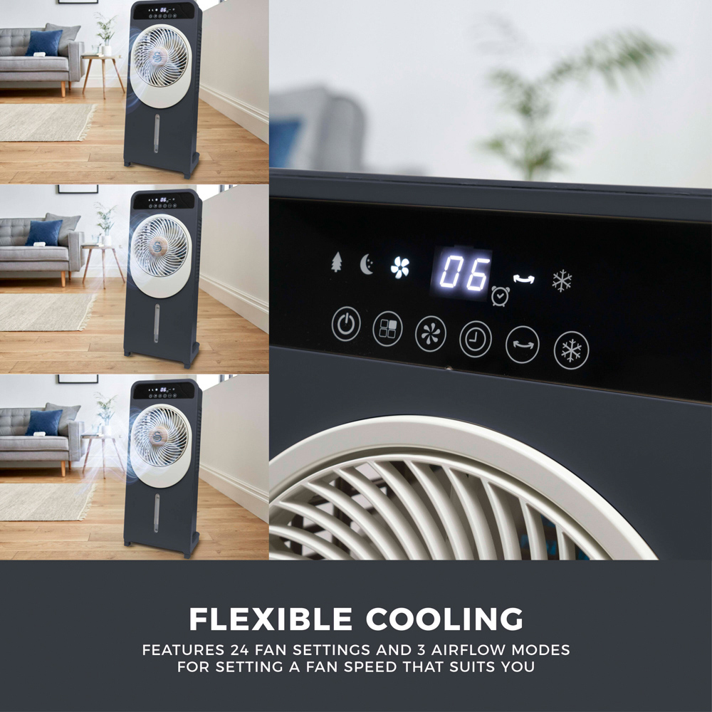 Swan Nordic 2-in-1 Slate Grey Honeycomb Filter Air Cooler 5L Image 7