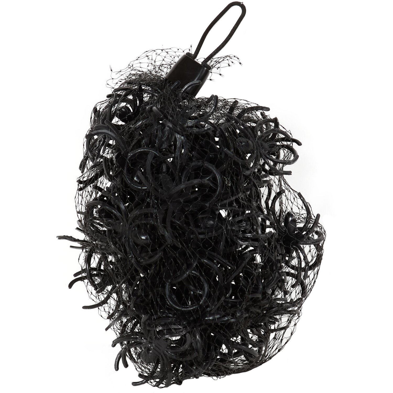 Pack of 80 Black Halloween Spiders - Black Image 1