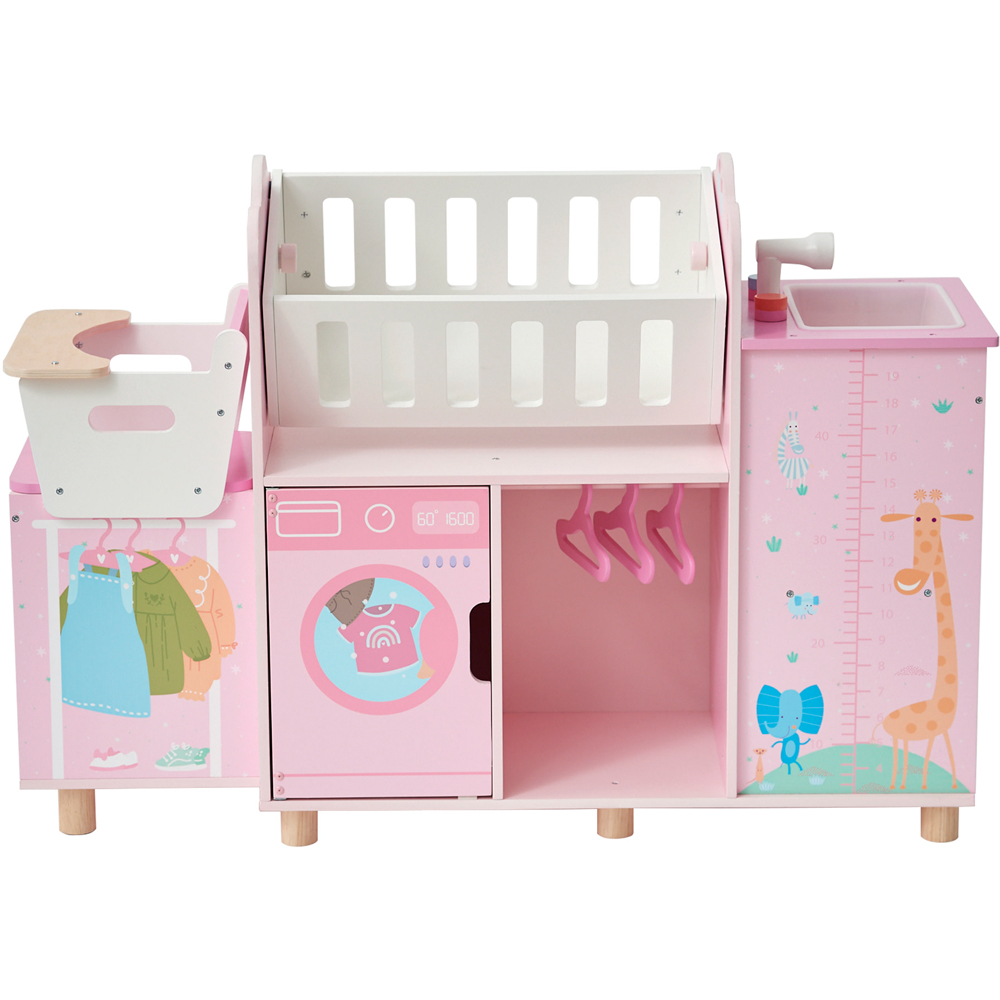 Teamson Kids Olivia's Little World Baby Pink Amanda 6-in-1 Doll Nursery Station Image 3