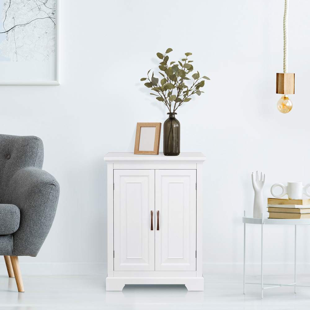 Teamson Home St James 2 Door White Freestanding Floor Cabinet Image 8