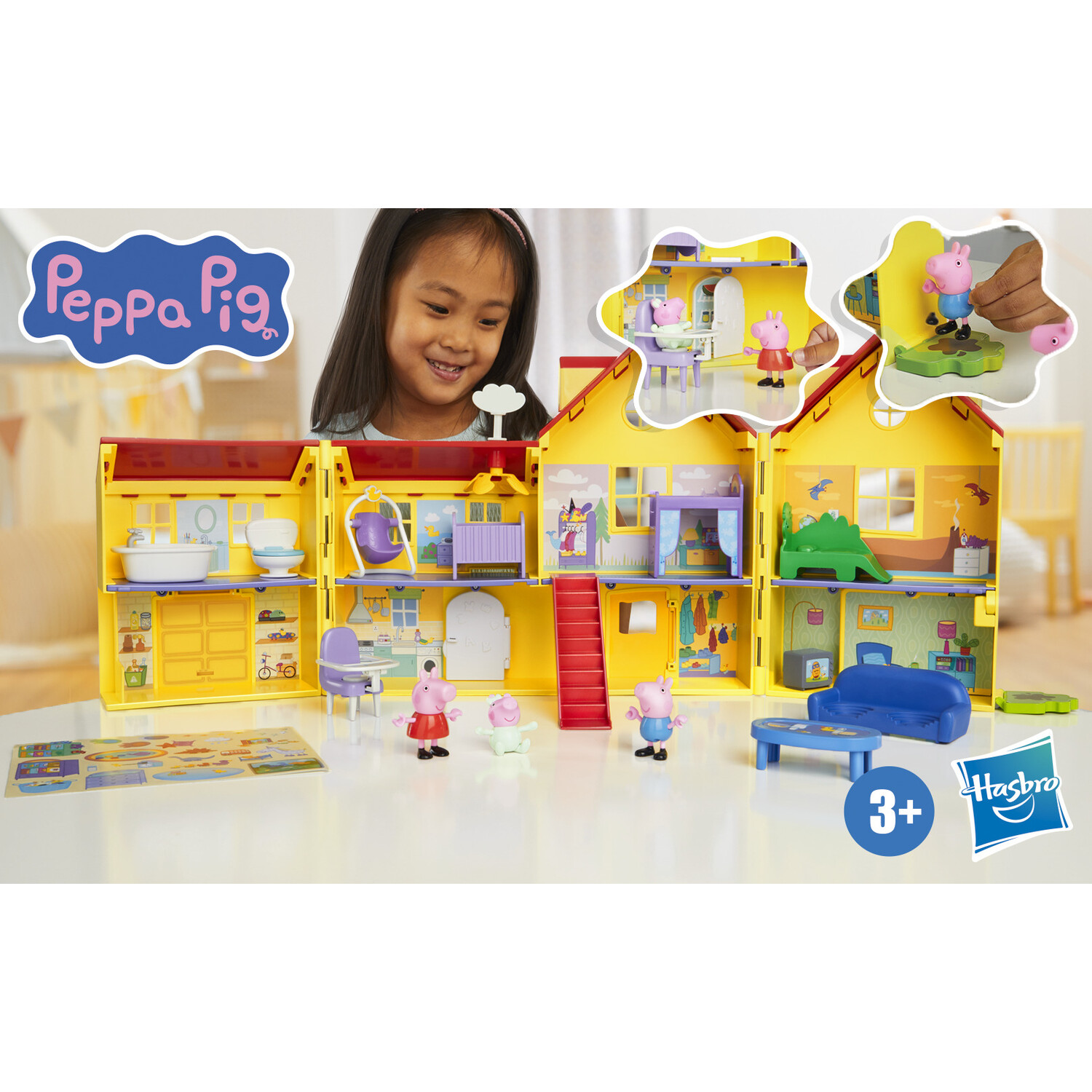 Peppa Pig Big Family House Yellow Image 1