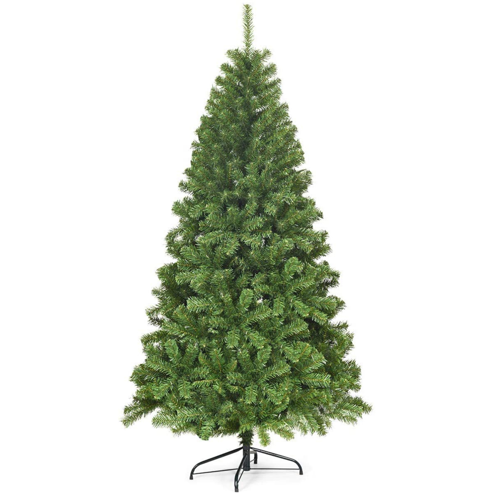 Costway Hinged PVC Artificial Christmas Tree 6ft Image 1