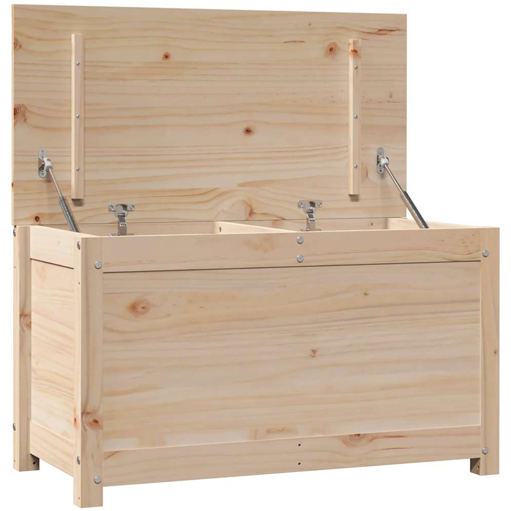 vidaXL Brown Wooden Storage Box Image 6