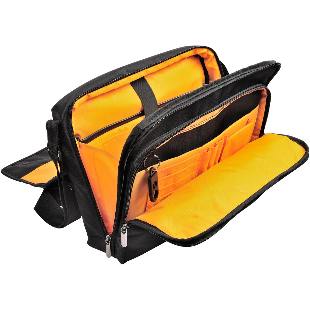 Exacompta Exactive 14 inch Black Lightweight Padded Laptop Messenger Bag Image 4