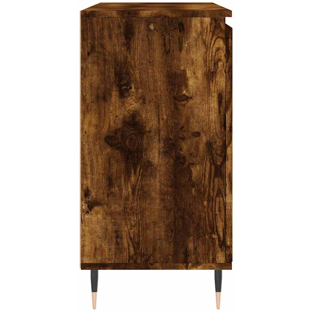 vidaXL 2 Door 2 Drawer Smoked Oak Wide Sideboard Image 7